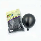 12inches Metallic Black Latex Balloon
