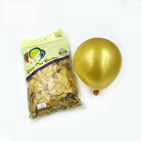 12inches Metallic Hot Gold Latex Balloon