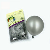 12inches Metallic Silver Latex Balloon