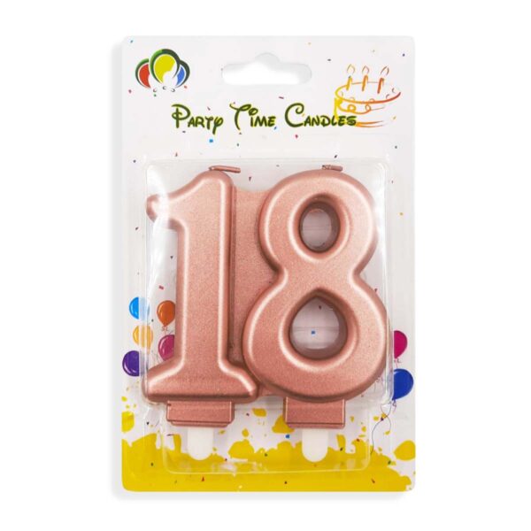 Number 18 Candle, Birthday Candle