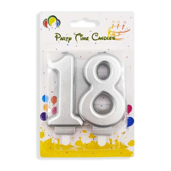 Number 18 Candle, Birthday Candle