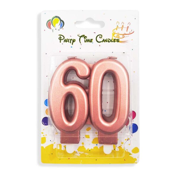 Number 60 Candle, Birthday Candle