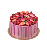 Pink Drip Cake Strawberry