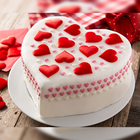 Heart Fondant Cake - 2kg